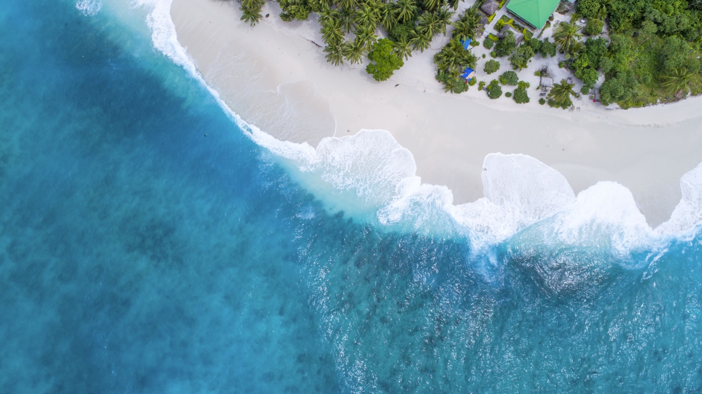Aruba beach at golden hour